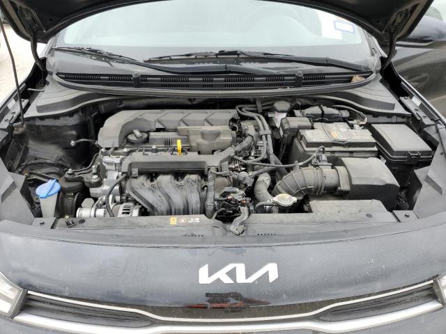 3KPA24AD9NE445374 - 2022 KIA RIO LX BLACK photo 11