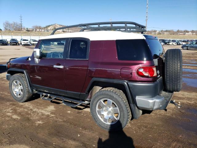 JTEBU11F770076813 - 2007 TOYOTA FJ CRUISER BURGUNDY photo 2