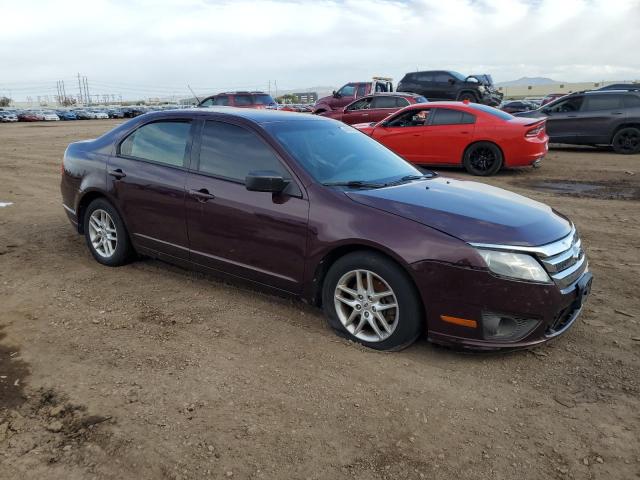 3FAHP0GAXCR281439 - 2012 FORD FUSION S BURGUNDY photo 4