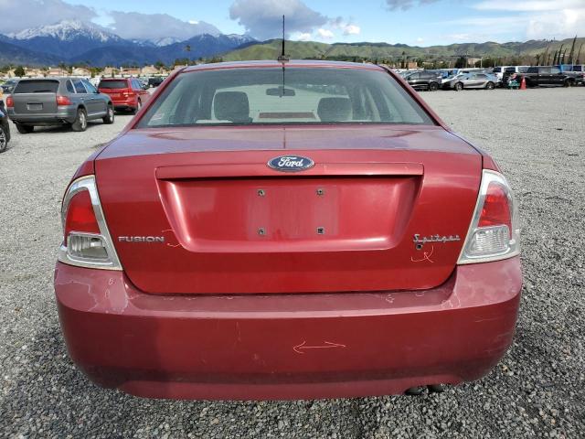 3FAHP06Z07R258166 - 2007 FORD FUSION S RED photo 6