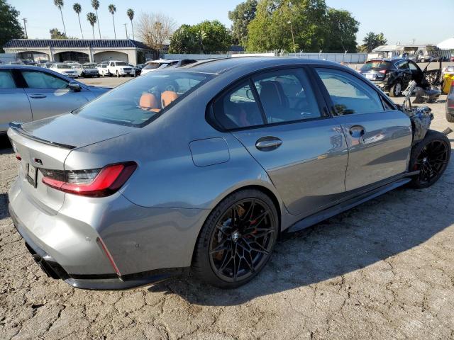 WBS43AY03RFR99171 - 2024 BMW M3 COMPETITION GRAY photo 3