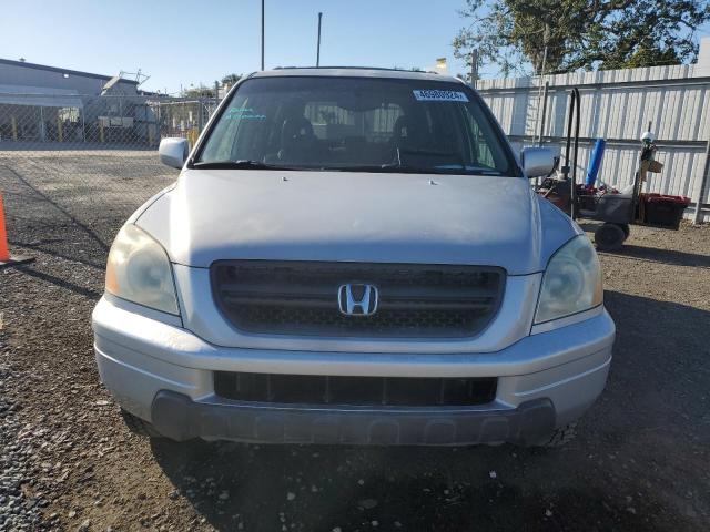 2HKYF186X4H511126 - 2004 HONDA PILOT EXL SILVER photo 5