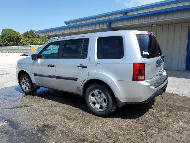 5FNYF4H29DB008152 - 2013 HONDA PILOT LX SILVER photo 2