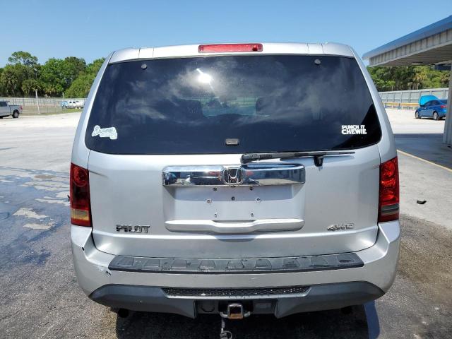 5FNYF4H29DB008152 - 2013 HONDA PILOT LX SILVER photo 6