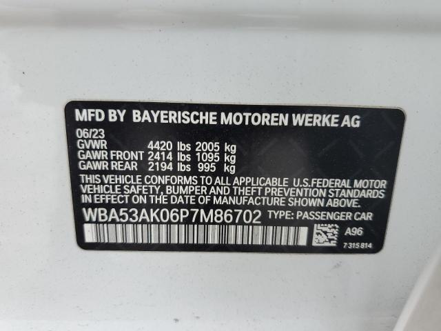 WBA53AK06P7M86702 - 2023 BMW 228I BLACK photo 12