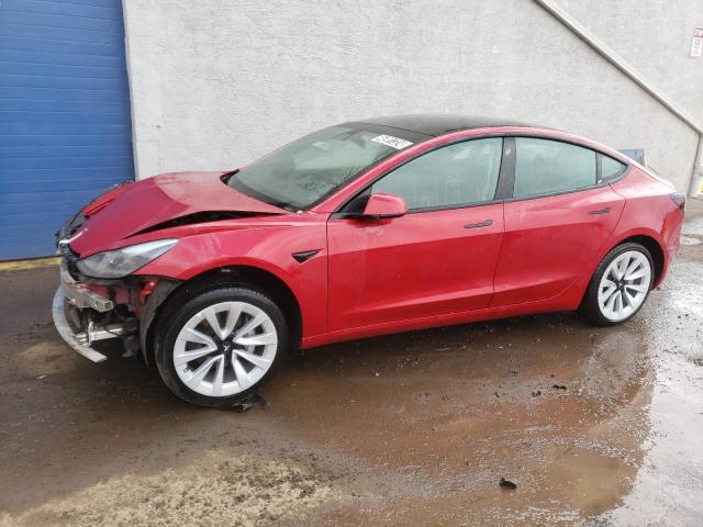 5YJ3E1EA3NF184929 - 2022 TESLA MODEL 3 RED photo 1