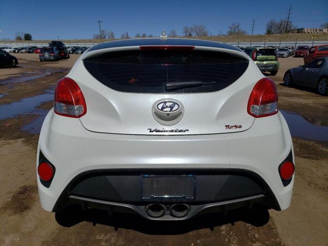 KMHTC6AE9HU310536 - 2017 HYUNDAI VELOSTER TURBO WHITE photo 6