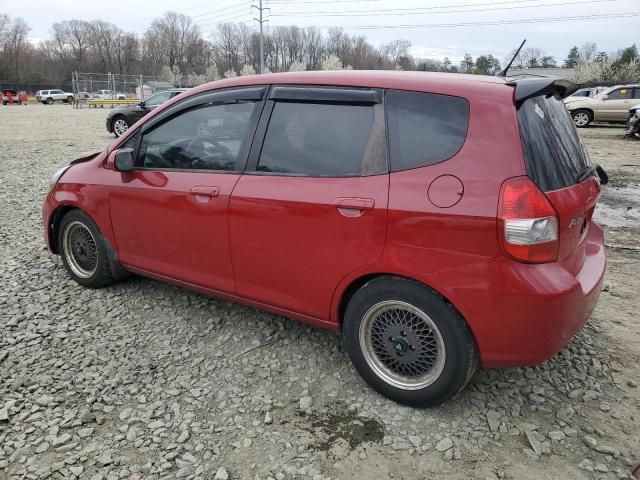 JHMGD38418S026584 - 2008 HONDA FIT RED photo 2