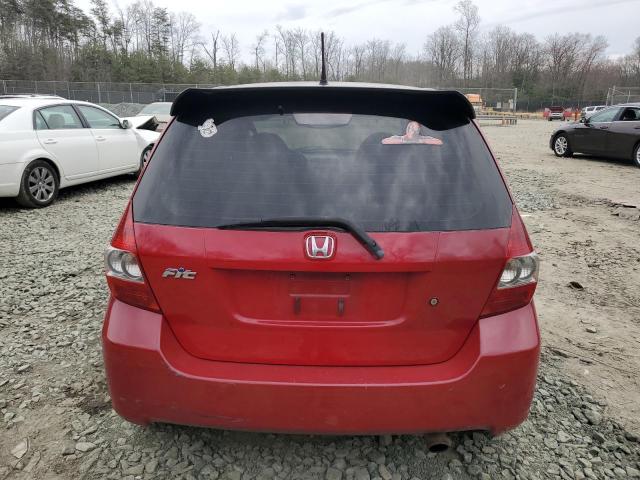 JHMGD38418S026584 - 2008 HONDA FIT RED photo 6