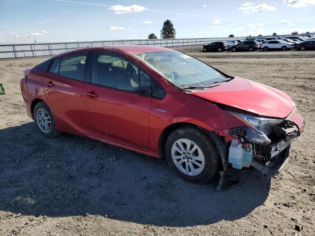 JTDKBRFU2G3525233 - 2016 TOYOTA PRIUS RED photo 4