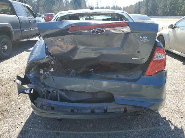 3FAHP0CG0CR383746 - 2012 FORD FUSION SEL BLUE photo 6