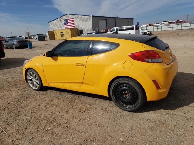 KMHTC6AD5DU171393 - 2013 HYUNDAI VELOSTER YELLOW photo 2