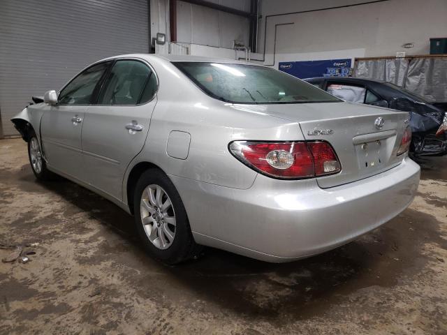 JTHBF30G236017324 - 2003 LEXUS ES 300 SILVER photo 2