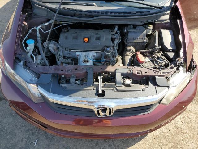 2HGFB2F82CH529979 - 2012 HONDA CIVIC EX MAROON photo 11