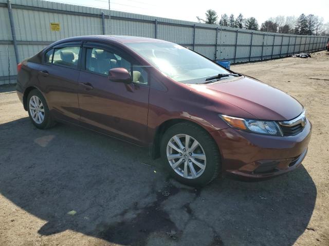 2HGFB2F82CH529979 - 2012 HONDA CIVIC EX MAROON photo 4