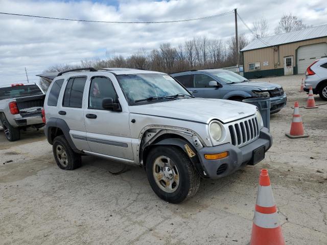 1J4GL48K73W539942 - 2003 JEEP LIBERTY SPORT SILVER photo 4