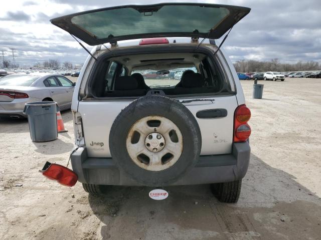 1J4GL48K73W539942 - 2003 JEEP LIBERTY SPORT SILVER photo 6