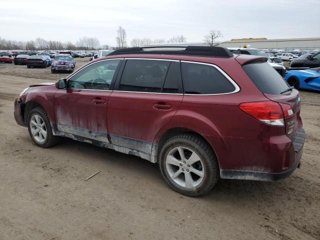 4S4BRBCC5E3323946 - 2014 SUBARU OUTBACK 2.5I PREMIUM BURGUNDY photo 2