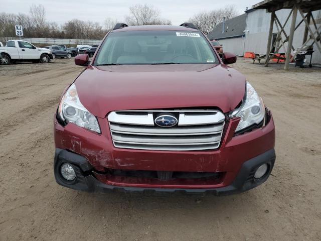 4S4BRBCC5E3323946 - 2014 SUBARU OUTBACK 2.5I PREMIUM BURGUNDY photo 5