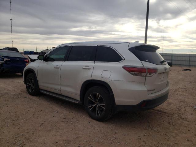 5TDJKRFH7GS329284 - 2016 TOYOTA HIGHLANDER XLE 白色 照片 2