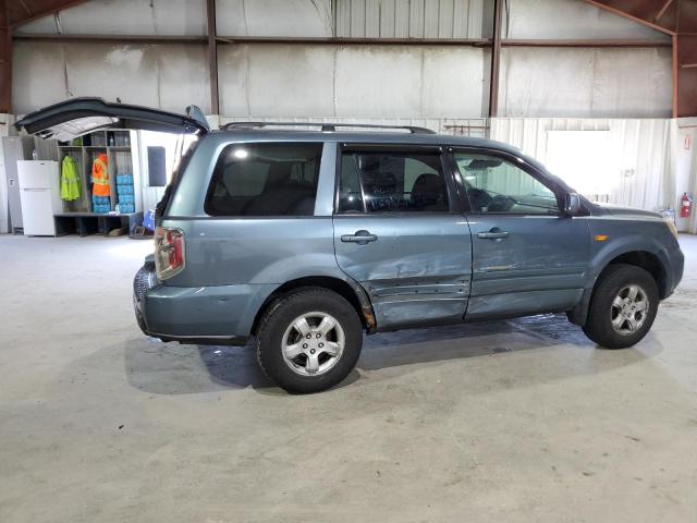 5FNYF18437B020253 - 2007 HONDA PILOT EX TURQUOISE photo 3