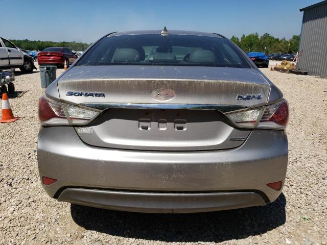 KMHEC4A41DA091703 - 2013 HYUNDAI SONATA HYBRID SILVER photo 6