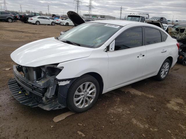 3N1AB7APXKY422615 - 2019 NISSAN SENTRA S WHITE photo 1