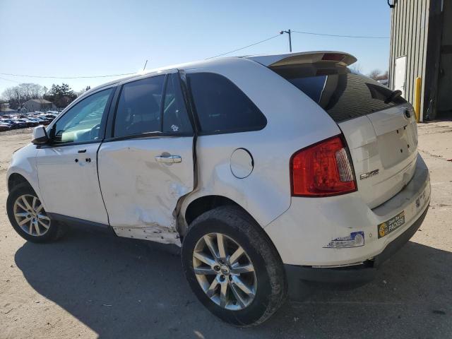 2FMDK3JC1BBA35603 - 2011 FORD EDGE SEL WHITE photo 2