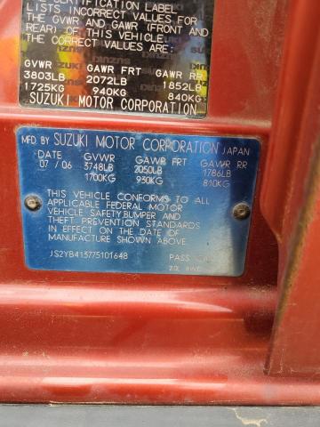 JS2YB413775101648 - 2007 SUZUKI SX4 ORANGE photo 13