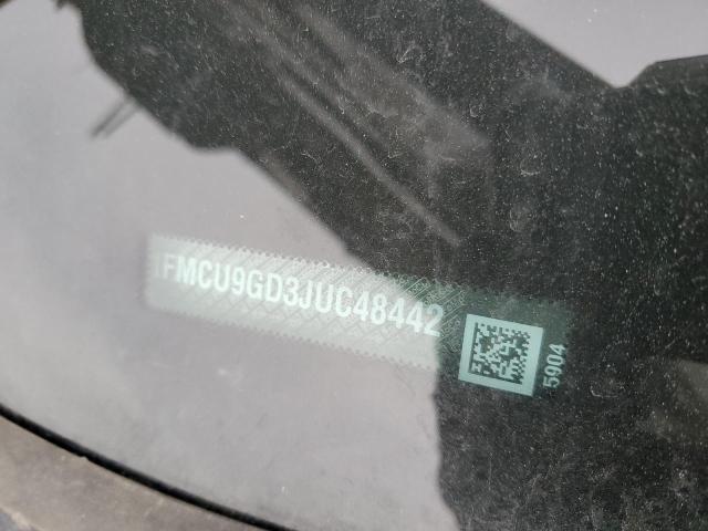 1FMCU9GD3JUC48442 - 2018 FORD ESCAPE SE GRAY photo 13