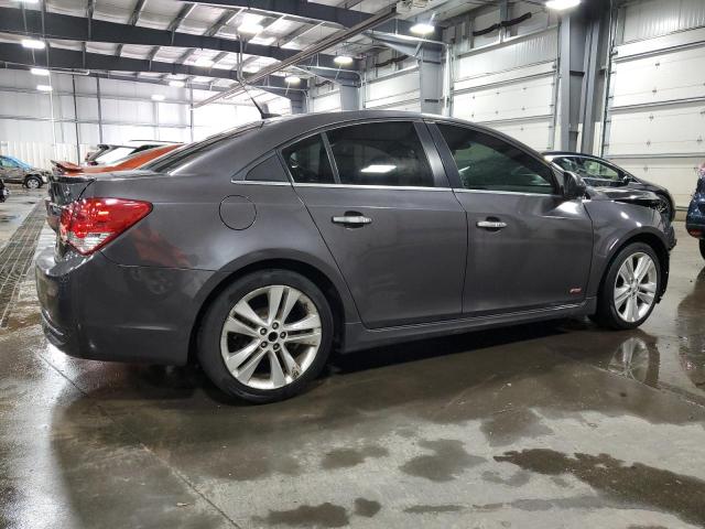 1G1PH5S90B7219561 - 2011 CHEVROLET CRUZE LTZ GRAY photo 3