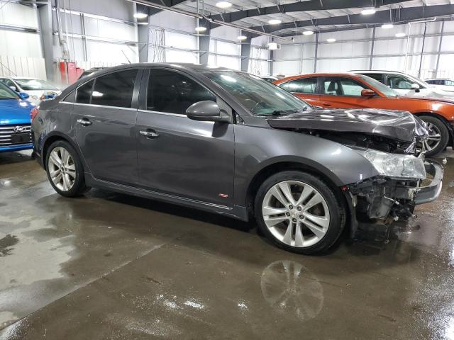 1G1PH5S90B7219561 - 2011 CHEVROLET CRUZE LTZ GRAY photo 4