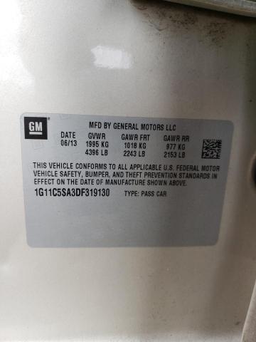 1G11C5SA3DF319130 - 2013 CHEVROLET MALIBU 1LT 米色 照片 12