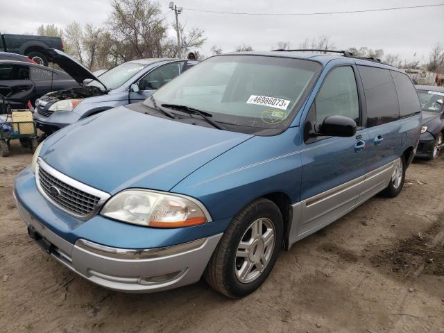 2FMDA53492BA51309 - 2002 FORD WINDSTAR SEL BLUE photo 1