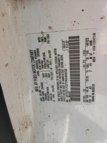 3FTZF1727YMA80828 - 2000 FORD F150 WHITE photo 12