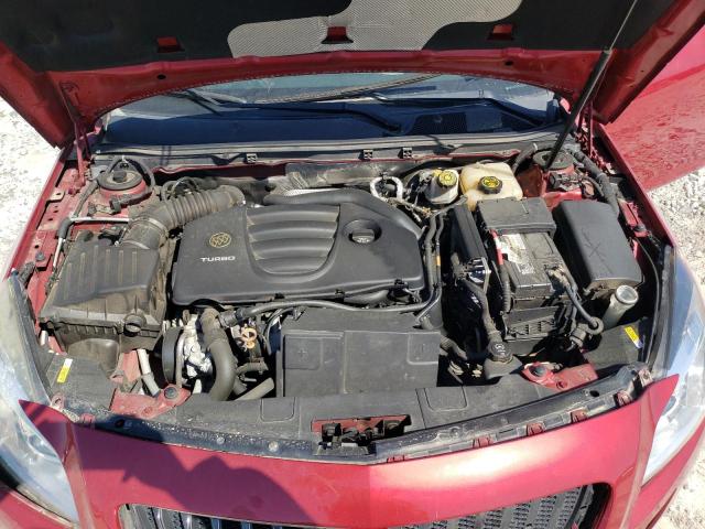 2G4GV5GV5D9144357 - 2013 BUICK REGAL GS RED photo 11