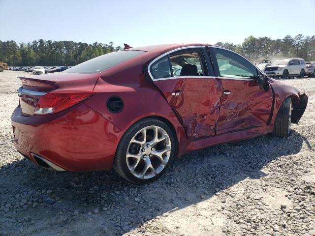 2G4GV5GV5D9144357 - 2013 BUICK REGAL GS RED photo 3