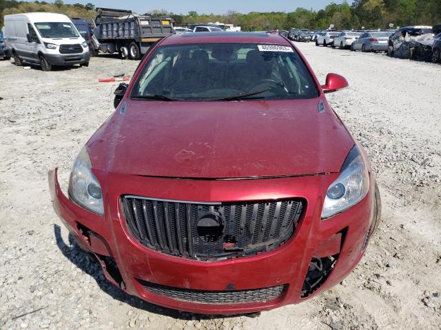 2G4GV5GV5D9144357 - 2013 BUICK REGAL GS RED photo 5