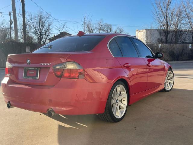 WBAVB73578KY65447 - 2008 BMW 335 I RED photo 4