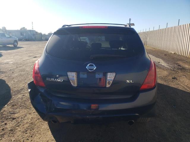 JN8AZ08T35W314758 - 2005 NISSAN MURANO SL BLUE photo 6