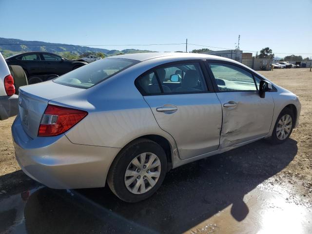 19XFB2F56CE327730 - 2012 HONDA CIVIC LX SILVER photo 3