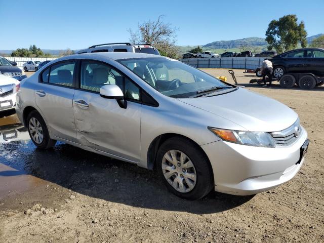 19XFB2F56CE327730 - 2012 HONDA CIVIC LX SILVER photo 4