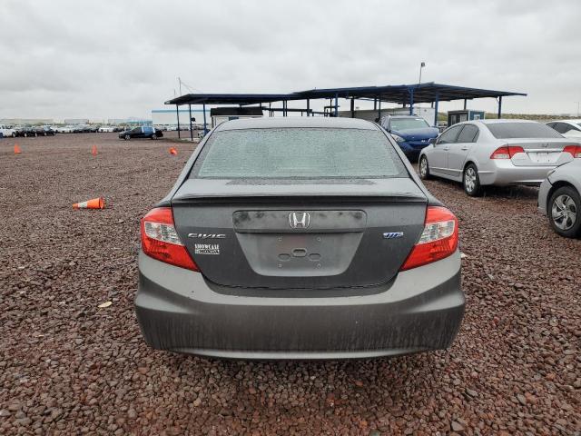 2HGFB2F67CH520841 - 2012 HONDA CIVIC HF GRAY photo 6