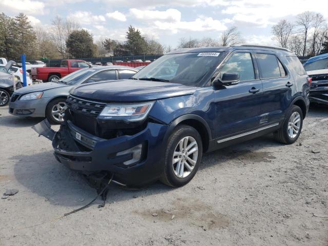 1FM5K7DH2HGA07250 - 2017 FORD EXPLORER XLT BLUE photo 1