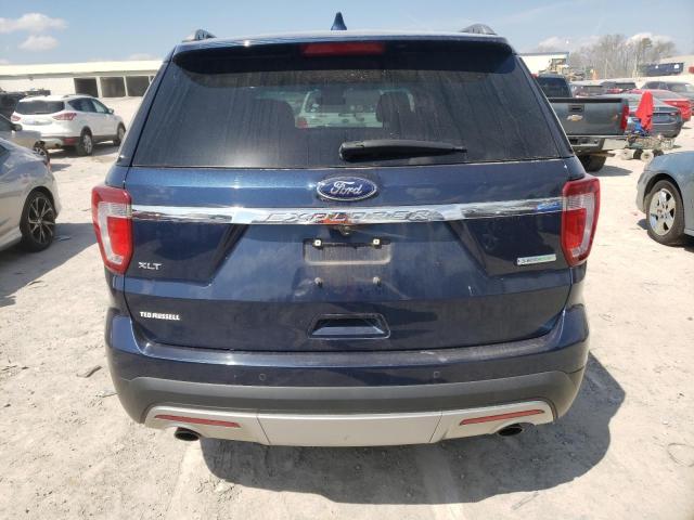 1FM5K7DH2HGA07250 - 2017 FORD EXPLORER XLT BLUE photo 6