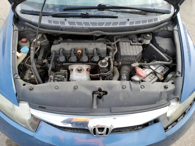 2HGFA16829H541992 - 2009 HONDA CIVIC EX BLUE photo 11