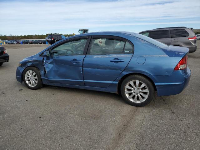 2HGFA16829H541992 - 2009 HONDA CIVIC EX BLUE photo 2