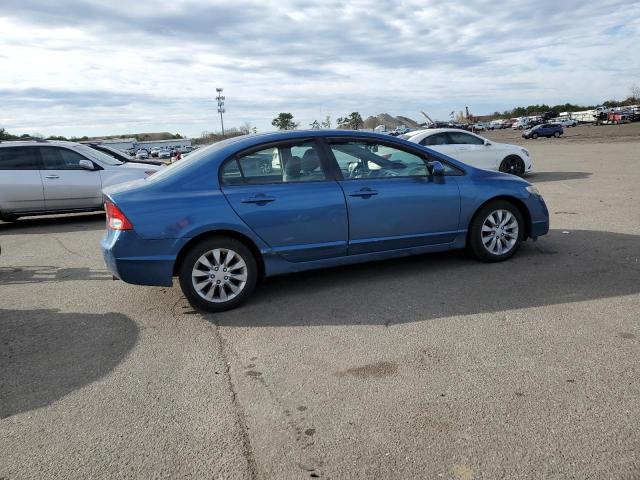 2HGFA16829H541992 - 2009 HONDA CIVIC EX BLUE photo 3