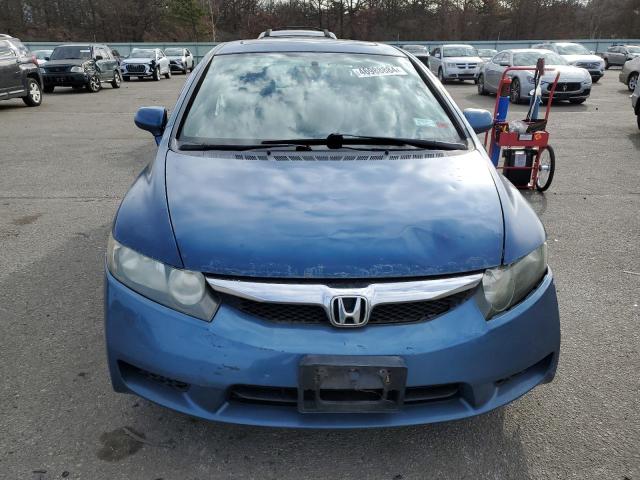 2HGFA16829H541992 - 2009 HONDA CIVIC EX BLUE photo 5