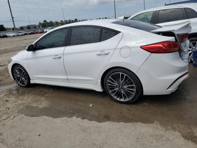 KMHD04LBXJU596116 - 2018 HYUNDAI ELANTRA SPORT WHITE photo 2